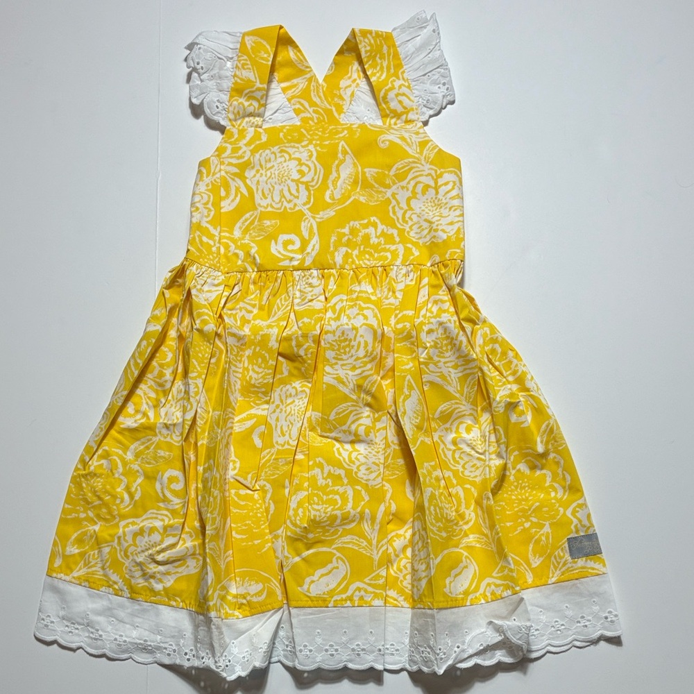 Eleanor Rose Yellow and White Floral Dress